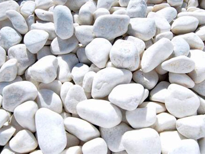 Galets EN MARBRE BLANC En Vrac 60-100 mm EN BIG BAG D'1 TONNE