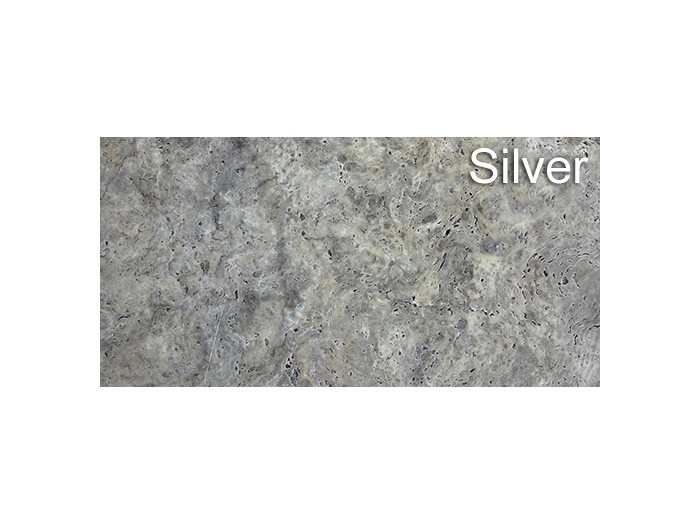 Dalle en Travertin Turc 610x406x12 mm SILVER choix commercial