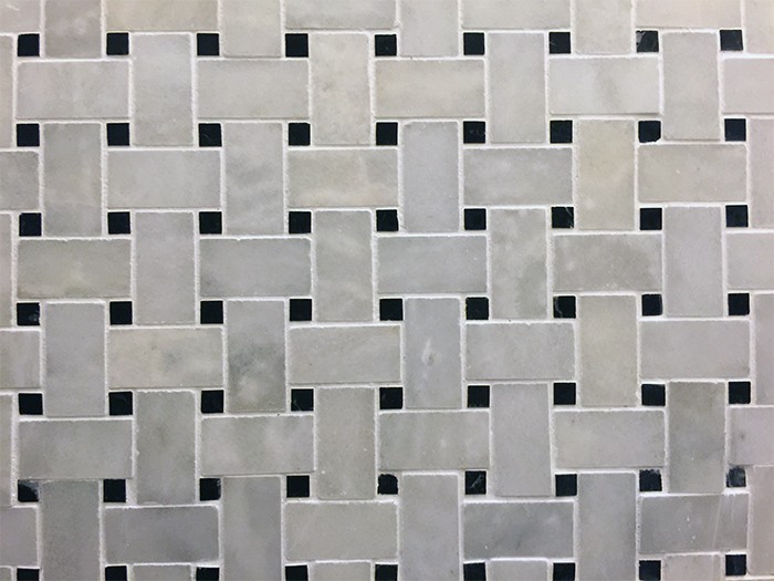 Mosaïque Blanc 295x290 Marbre Premier choix