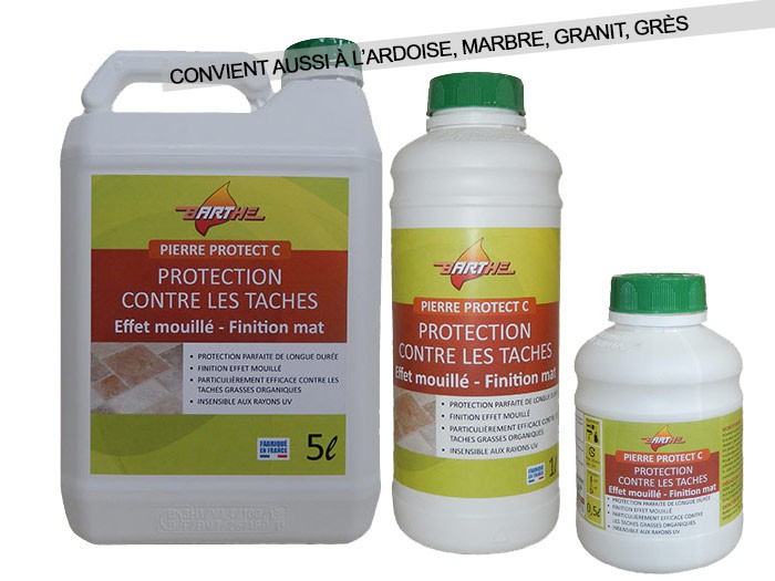 PROTECT C Pierre, Ardoise, Marbre, Granit, Grès en bidon de 50 cl