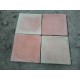 Carrelage Moulé Main Paille rosé 42x28x2 cm | Carrelage pierre naturelle