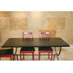 Table en Ardoise Noire 1600x800x20 mm