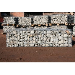 Gabion vibrocompacté pré-rempli en galets de Garonne