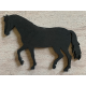 CHEVAL 28x19 cm en Ardoise Noire - Décoration