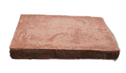 Brique moulée 42x28x5 cm Rouge surcuit