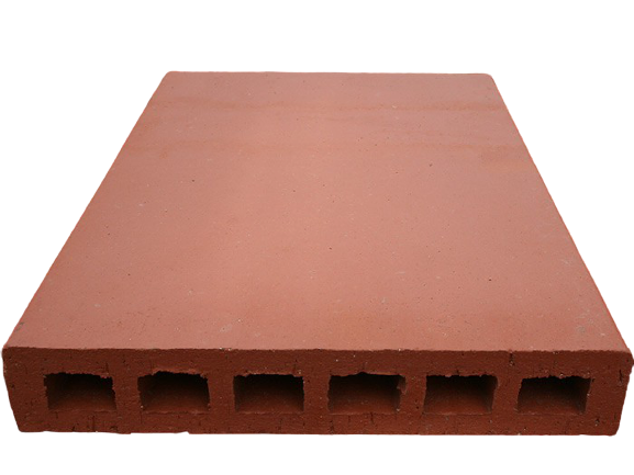 Brique Perforée 40x27.5x5cm Lisse Rosé-Rouge