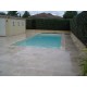 Margelle de piscine / nez de marche en Travertin Turc 610x330x30mm MIX (beige nuancé) 1er choix