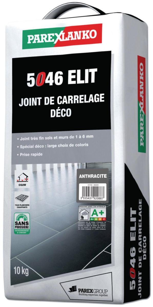 Joint Déco Joint Fin couleur 1 à 6 mm Elit Anthracite