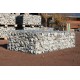 Gabion 2x1x0.5 m pré-rempli galets de Garonne