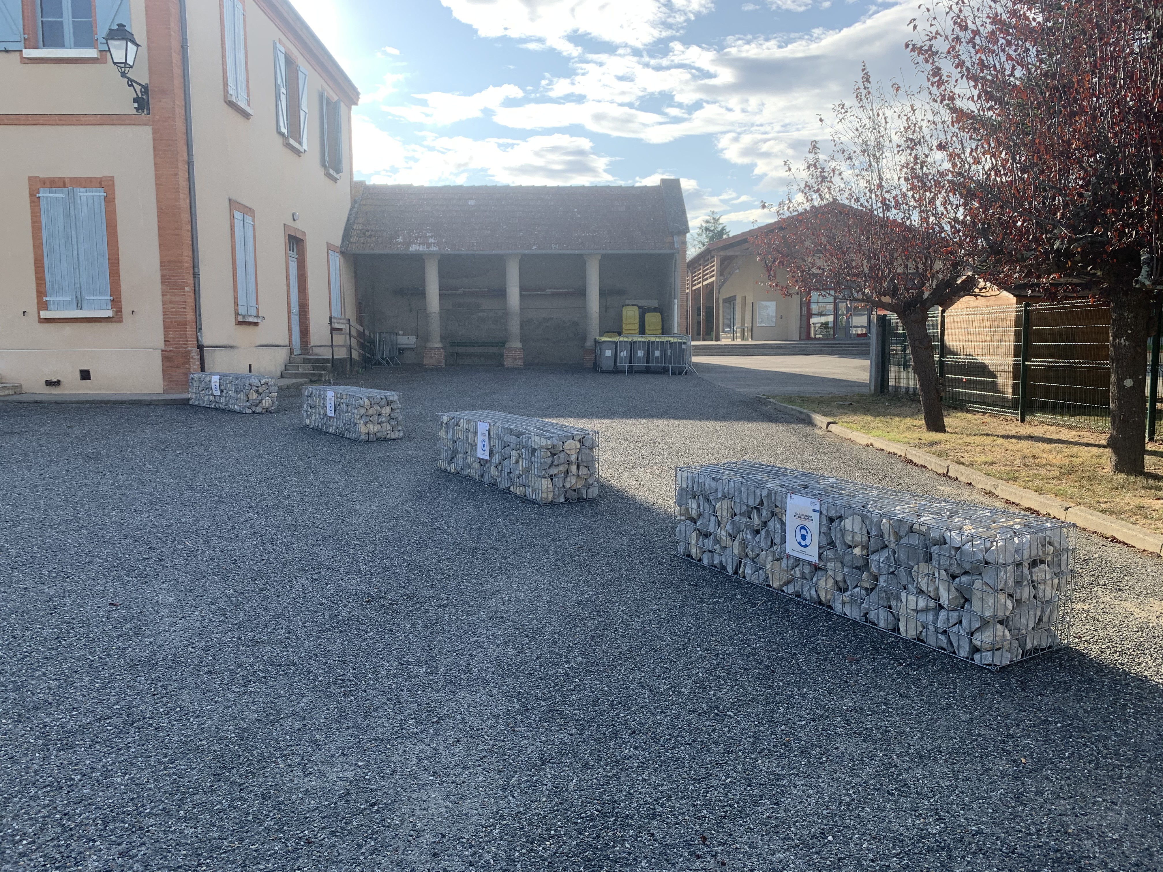 Gabion pré-rempli en Calcaire Gris