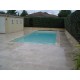 Margelle de piscine / nez de marche en Travertin Turc 610x330x30mm Light (beige Clair) 1er choix