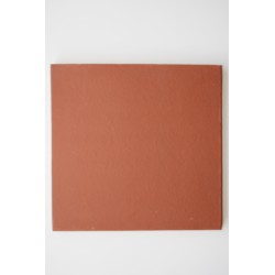 Carreaux terre cuite lisse rouge 27x27x1.6 cm bords arrondis | Carrelage pierre naturelle