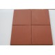 Carreaux terre cuite lisse rouge 27x27x1.6 cm bords arrondis | Carrelage pierre naturelle