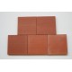 Carreaux terre cuite lisse rouge 19.2x19.2x1.3 cm