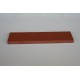 Plinthe en terre cuite lisse rouge 27.2x6.5x1.3 cm