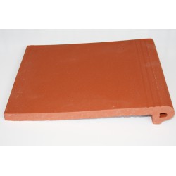 Nez de marche terre cuite rouge 27x31 cm lisse | Carrelage pierre naturelle