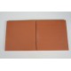 Carreaux terre cuite lisse saumon foncé 35.5x35.5x1.6 cm bords arrondis