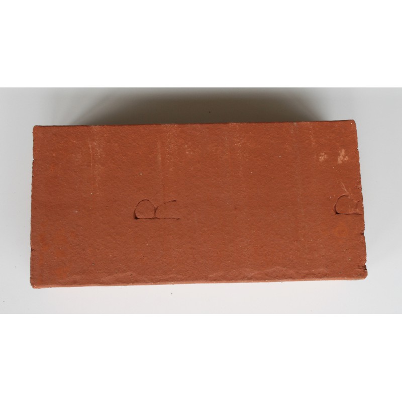 BRIQUE REFRACTAIRE PLEINE VIEILLIE ROUGE 22x10.5x5