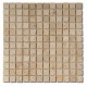 Mosaïque Travertin sur trame 2.3x2.3x1 cm 1er choix Mix