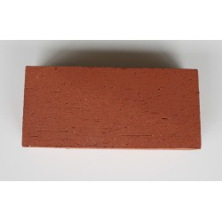Brique 22x11x5 cm finition arrachée rouge