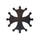 Croix Occitane en Ardoise Noire