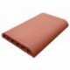 Chaperon arrondi terre cuite lisse 40x28x5 cm Rosé-Rouge